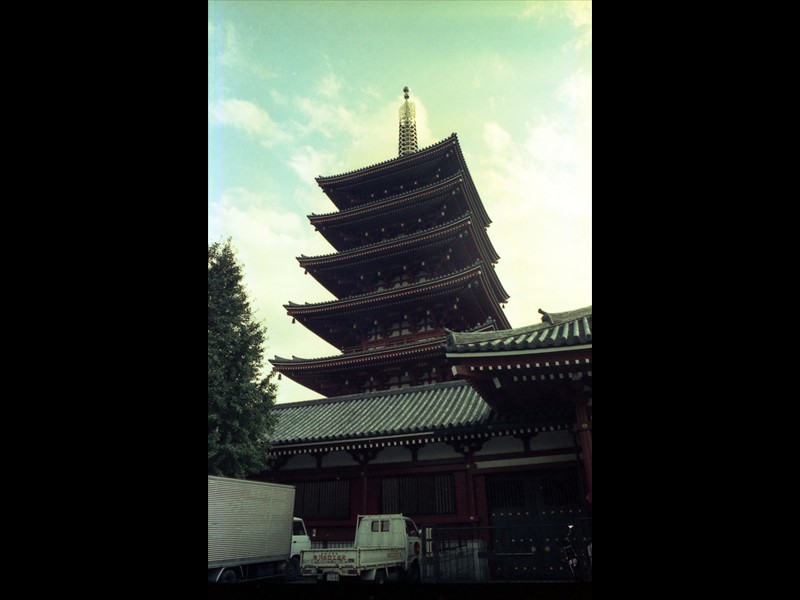 Una pagoda a 5 piani