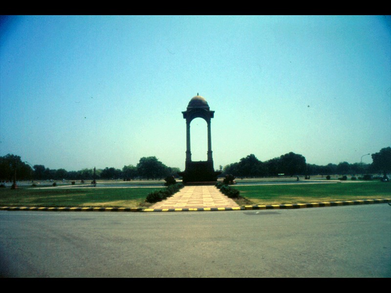 Connaught Place da dove parte la Kasturba Gandhi Marg con l’India Gate